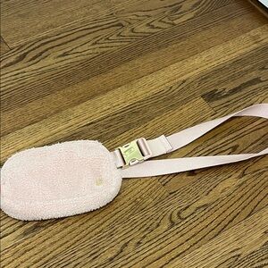 Pink Fuzzy Lululemon Belt Bag